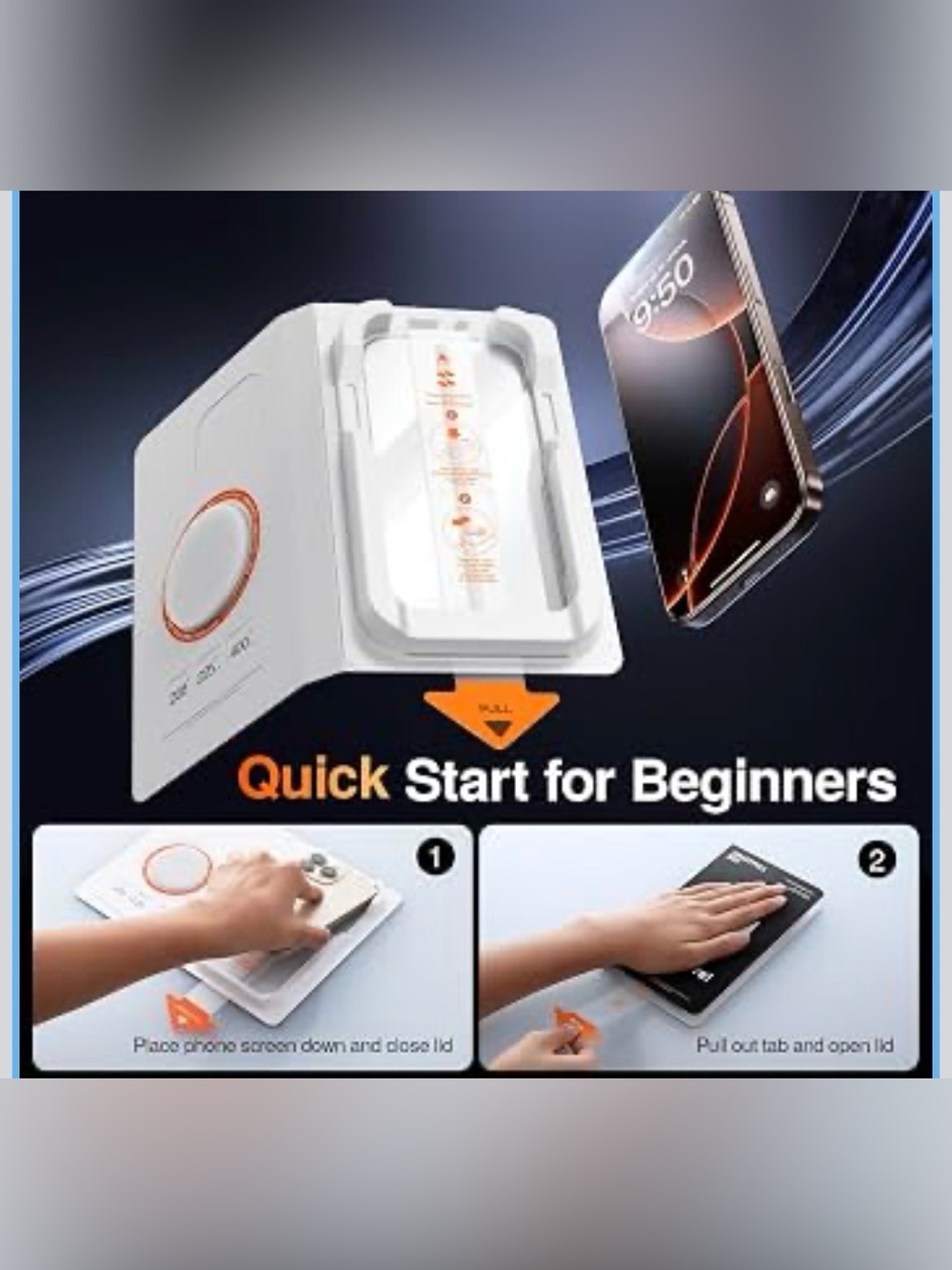 SmartPull Box Screen Protector Installation Kit - IPhone 16 Pro Max - Picture 3 of 4